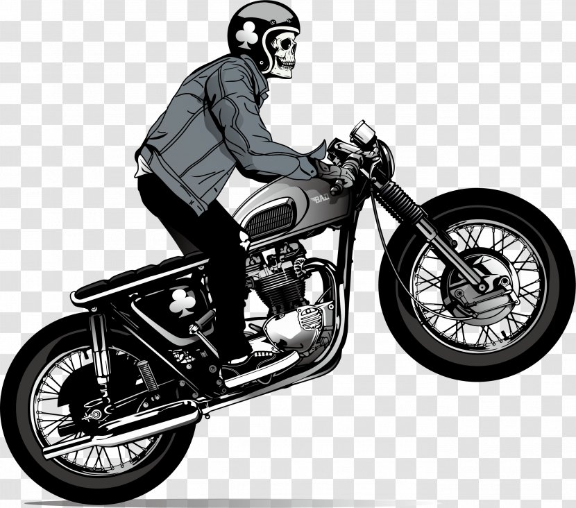 Motorcycle Helmet Skull - Stock - Cool Transparent PNG