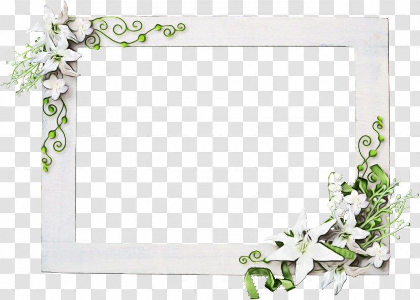 Background Flowers Frame - Rectangle - Interior Design Picture Transparent PNG