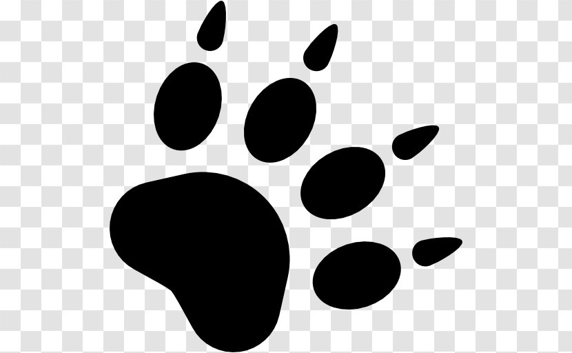 Cat Dog Paw - Monochrome Transparent PNG