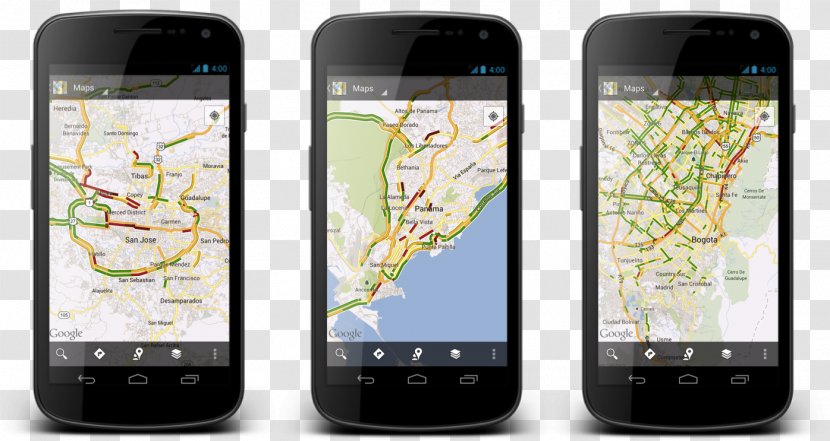 Smartphone Feature Phone Google Maps - Traffic Transparent PNG