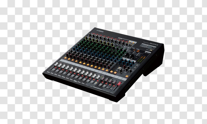 Audio Mixers Yamaha MGP16X 19-inch Rack Digital Mixing Console Analog Signal - Mackie 1604vlz Pro Transparent PNG