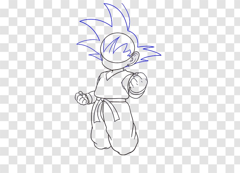 Goku Drawing Super Saiyan Dragon Ball Sketch - Cartoon Transparent PNG