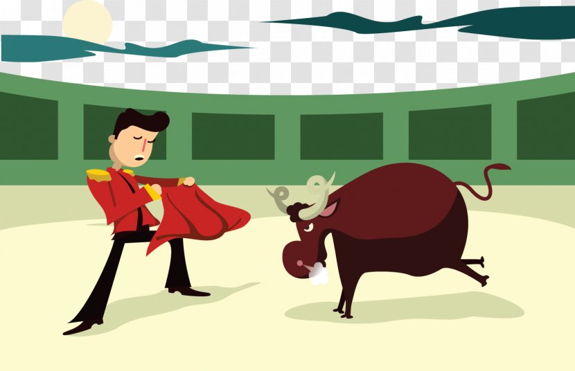 Spanish Fighting Bull Horn Mouse Bullfighting - Human Behavior Transparent PNG