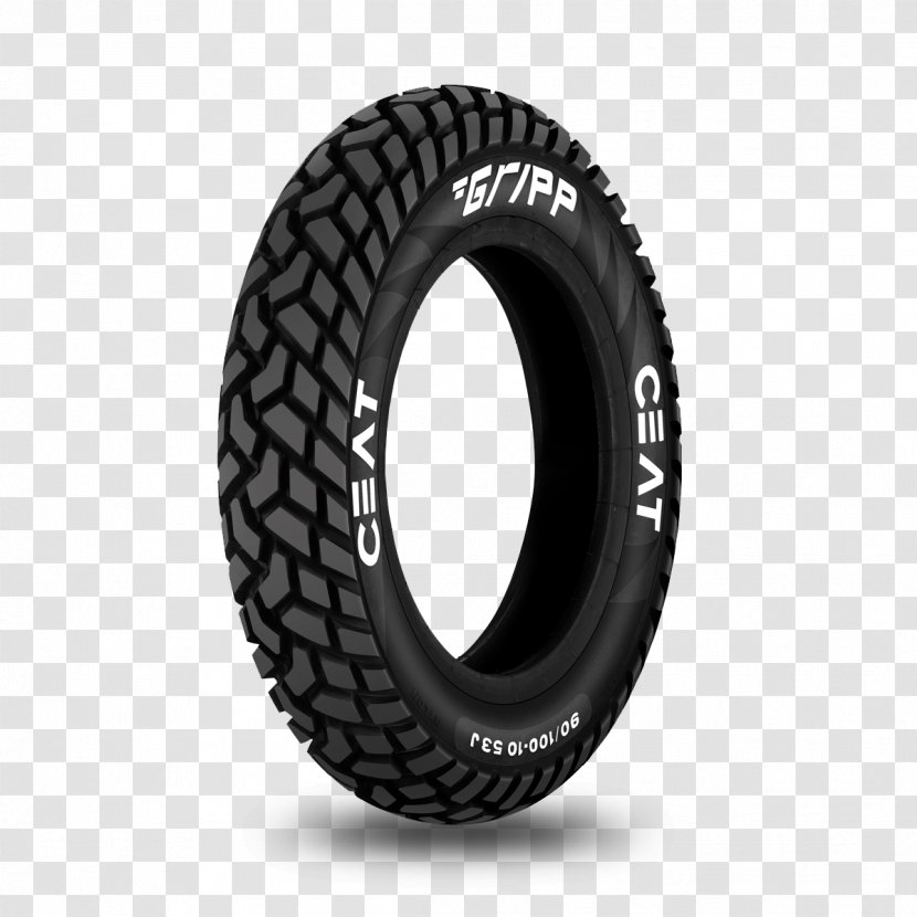 Scooter Tubeless Tire Motorcycle CEAT - Auto Part - Tyre Transparent PNG