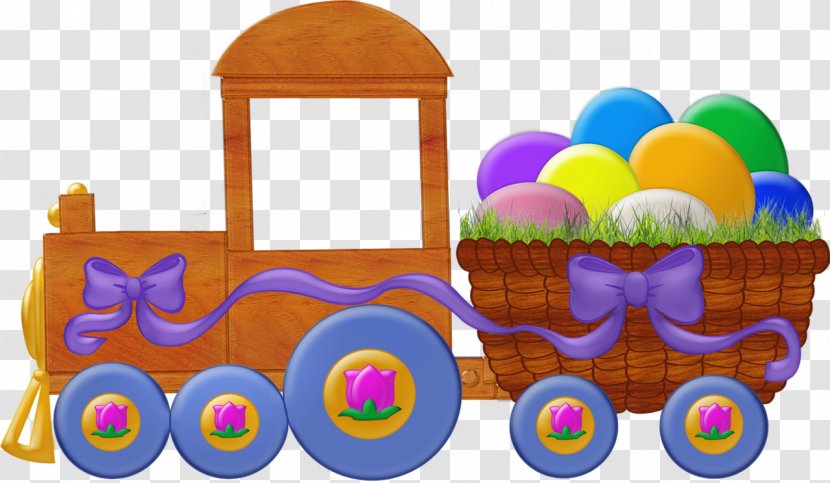 Easter Steam Locomotive Крашанка Table - Toy Transparent PNG