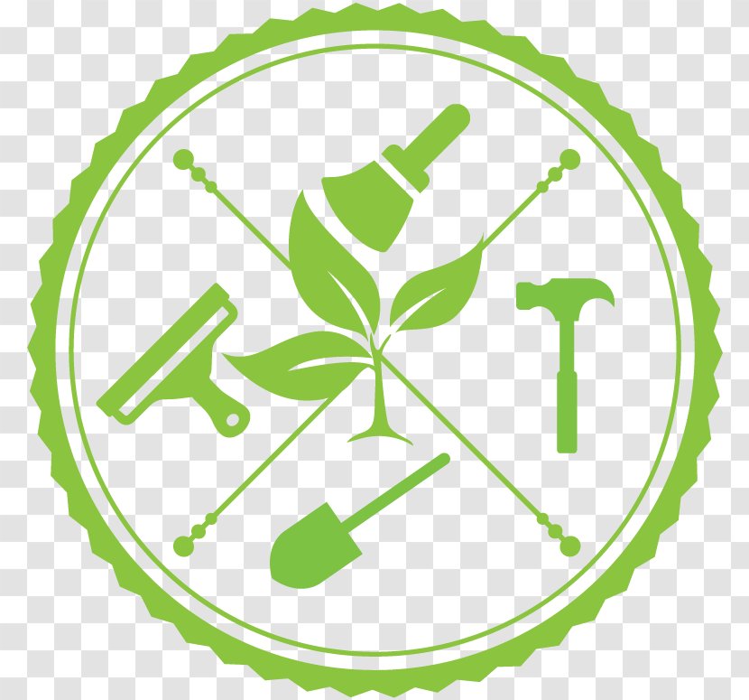 Green Sprout Homes Home Repair Window Cleaner Logo - Leaf Transparent PNG