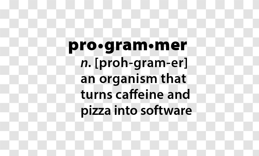 Programmer Dictionary Definition Словарная статья Computer Program - Tshirt - Funny Text Transparent PNG