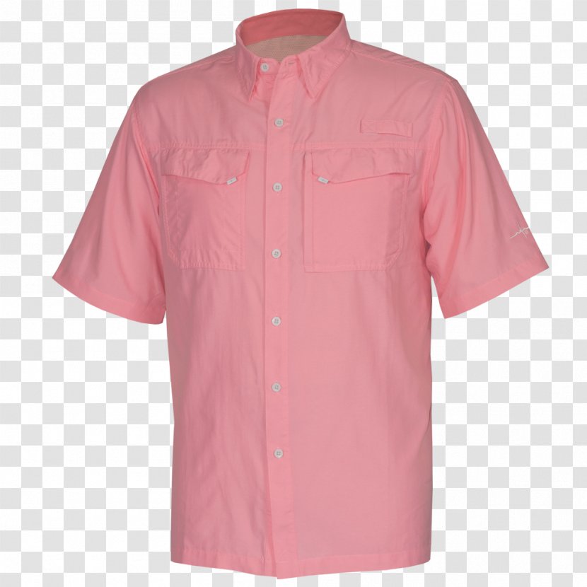 Long-sleeved T-shirt Blouse Zipper - Pink - Shirt Transparent PNG