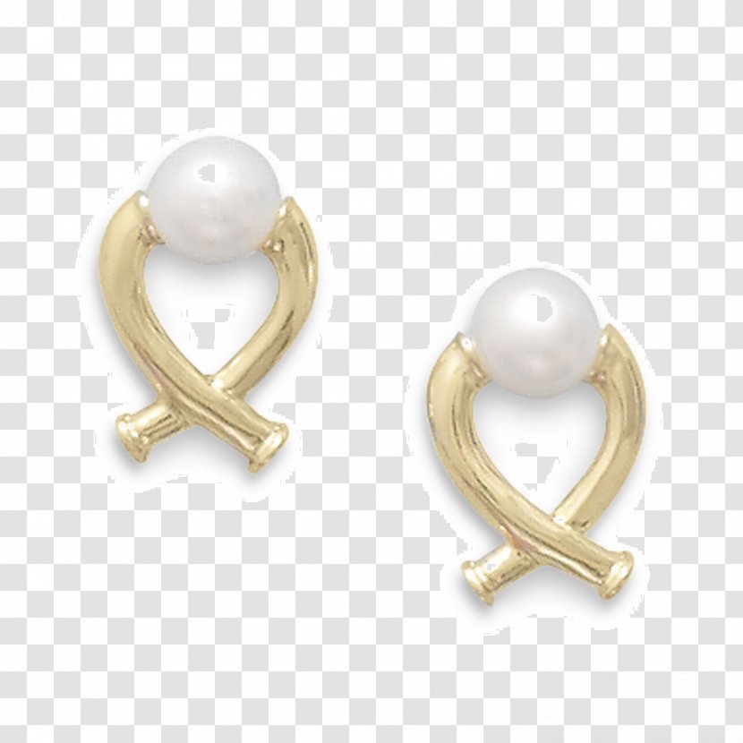 Pearl Earring Colored Gold Body Jewellery - Earrings - Freshwater Mussel Transparent PNG