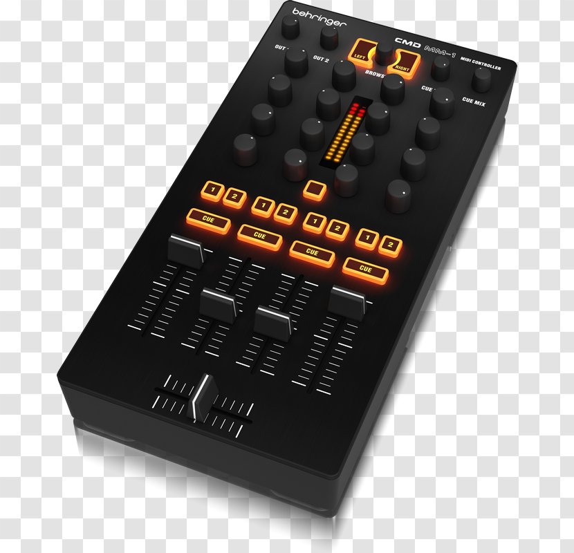 DJ Controller Behringer CMD MM-1 Disc Jockey Audio Mixers MIDI Controllers - Electronic Component - Ableton Live Transparent PNG