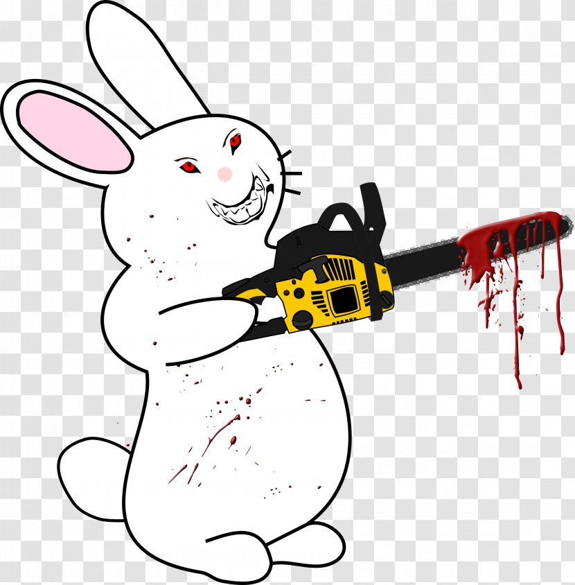 Chainsaw Rabbit Stihl Arborist Clip Art - Line - Cliparts Transparent PNG