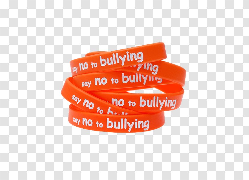Product Design Wristband Bullying - Orange - Stand Against Transparent PNG
