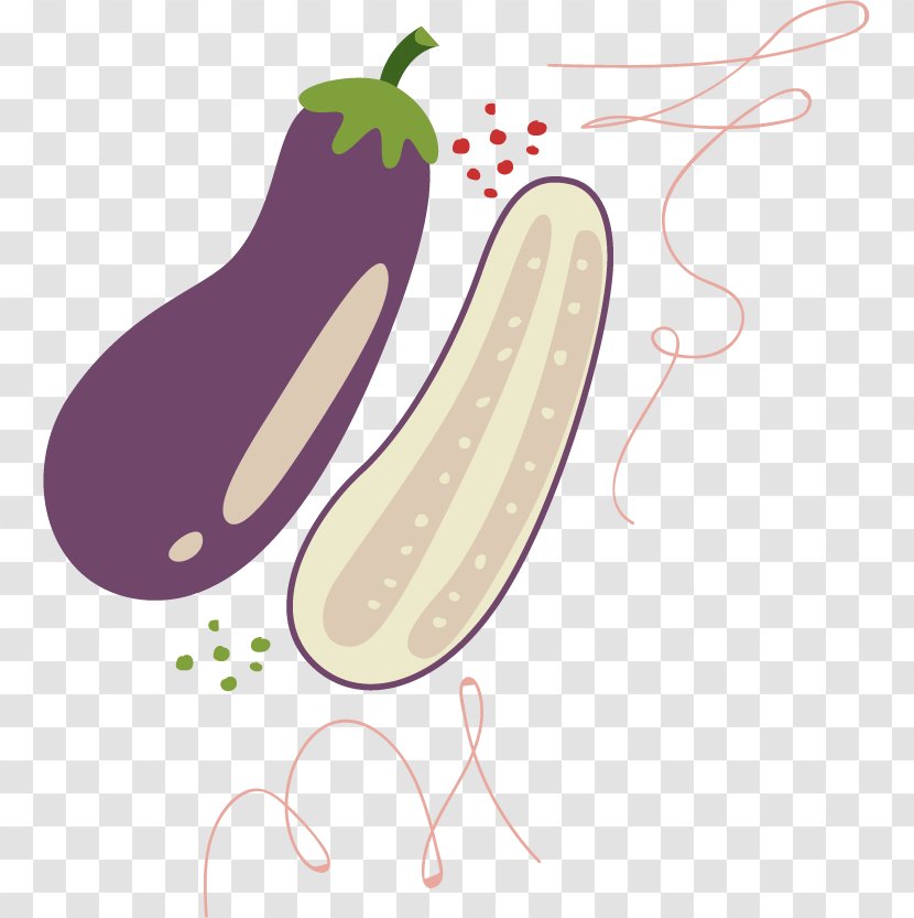 Clip Art - Food - Eggplant Vector Material Transparent PNG