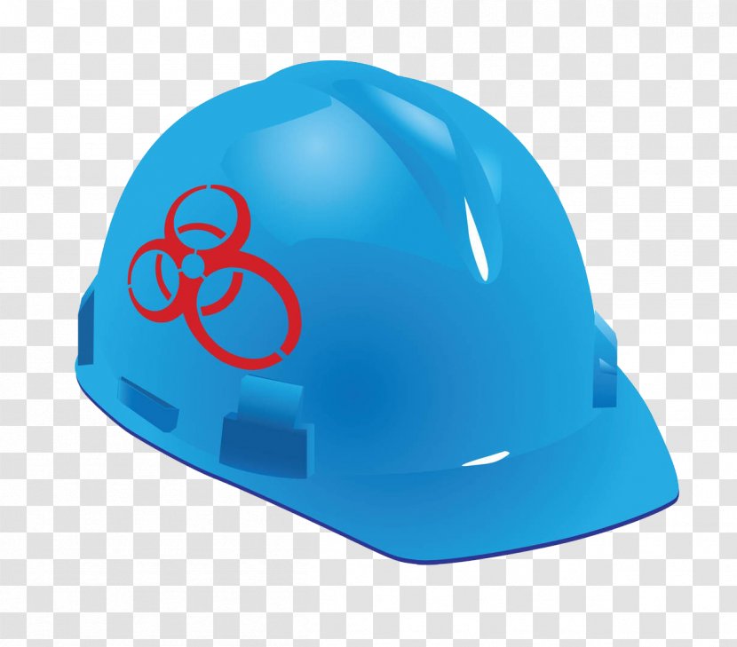 Bicycle Helmet Blue Hard Hat - Designer - Helmets Transparent PNG