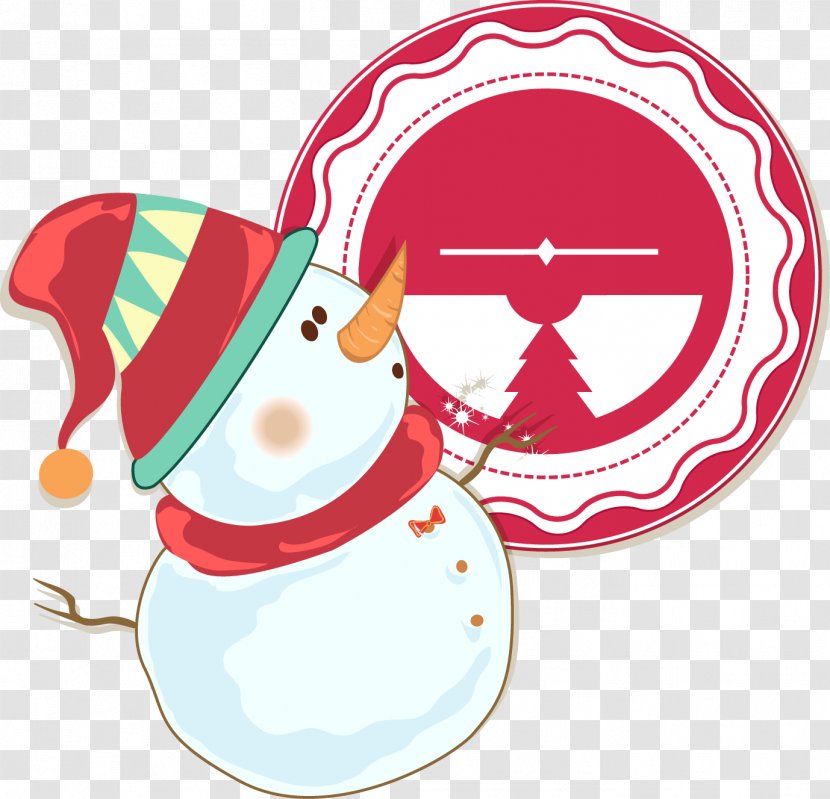 Christmas Snowman Illustration - And Flag Transparent PNG