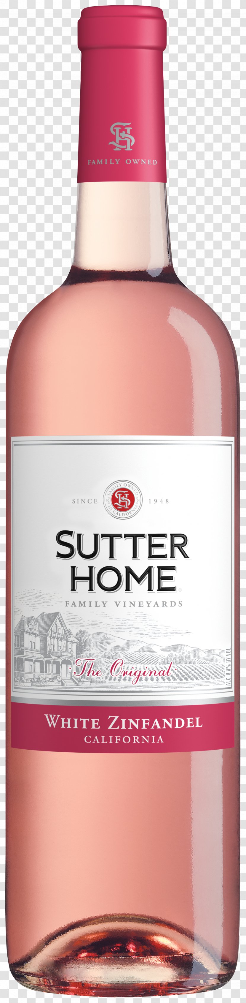 White Zinfandel Sutter Home Winery Wine Transparent PNG