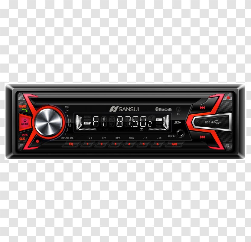 Radio Receiver Vehicle Audio ISO 7736 AV Amplifier - Stereophonic Sound - USB Transparent PNG