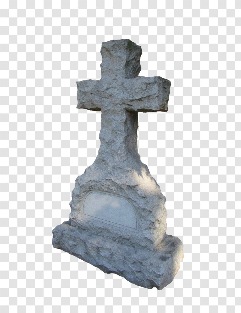 Public Domain Cross Statue - Headstone Transparent PNG