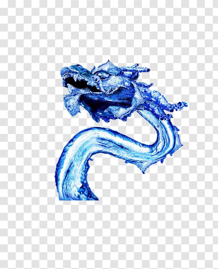 Dragon Download Clip Art - Blue - Water Shape Transparent PNG