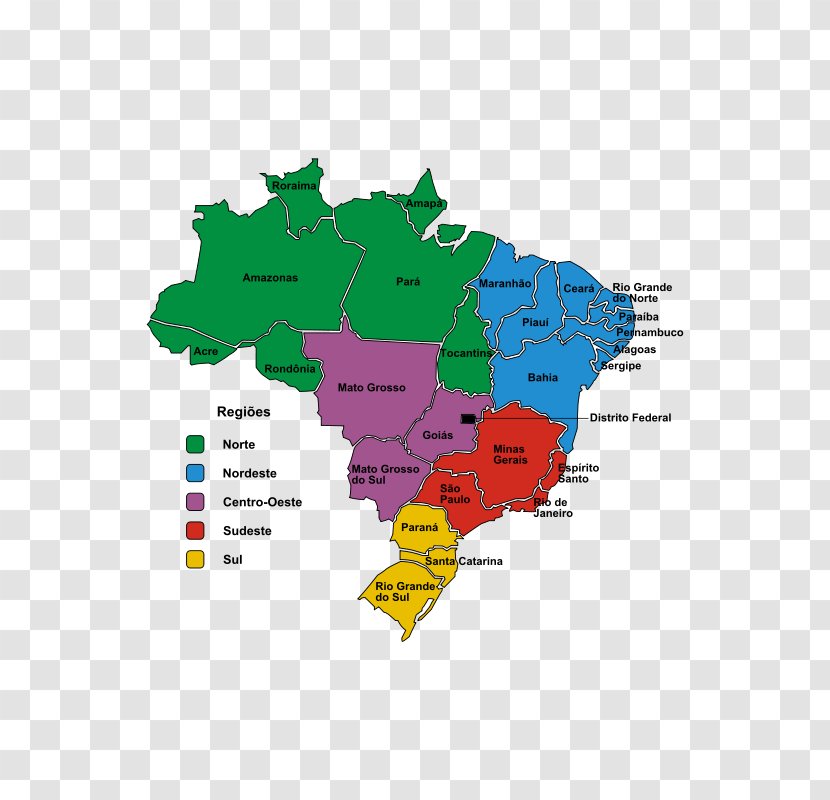 Vector Graphics Regions Of Brazil Image Illustration Map Transparent PNG