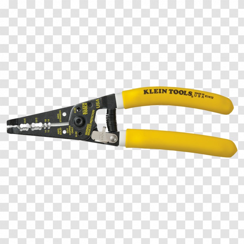 Hand Tool Wire Stripper Diagonal Pliers Klein Tools - Electrician Transparent PNG
