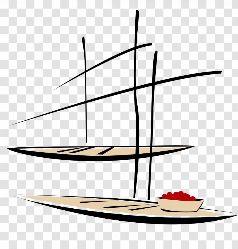 Chinese Ink Painting Style Vector Material Boat - Architecture - Art Transparent PNG