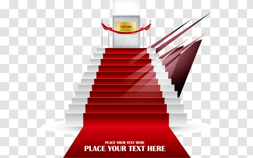 Red Carpet Illustration - Text - Stage Transparent PNG