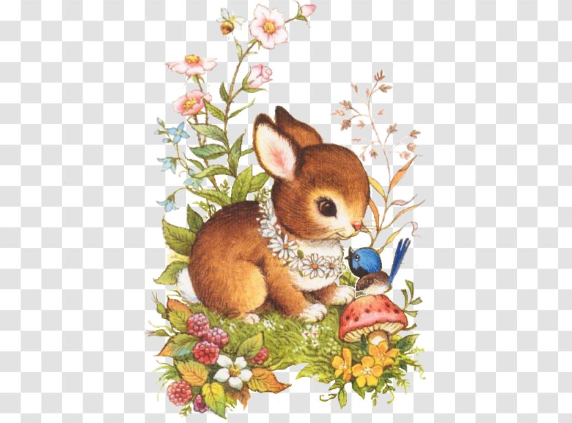 Easter Bunny Egg Party Solemnity - Rabits And Hares - Woodland Creatures Transparent PNG