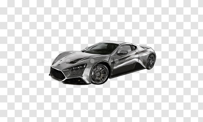 Supercar Zenvo ST1 Automotive Design - Paper Plane - Car Transparent PNG