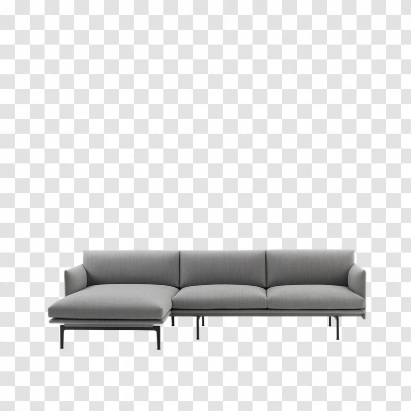 Muuto Outline Sofa Chaise Longue Couch Furniture - Rectangle - Chair Transparent PNG