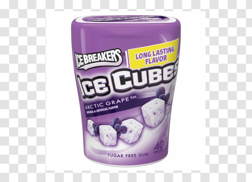 Chewing Gum Ice Cube Arctic Fizz - Flavor - Three Cubes Transparent PNG