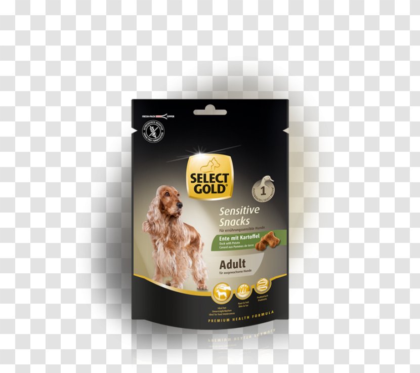 Dog SELECT GOLD Sensitive Adult Medium Lamm & Reis Junior Maxi Snacks 160g Ente Mit Kartoffel Lachs - Snack - Potato Skins In The Oven Transparent PNG