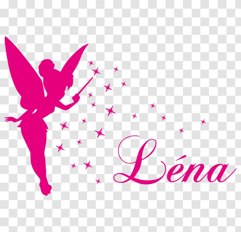 Tinker Bell Silhouette Fairy - Stencil - Bambou Transparent PNG