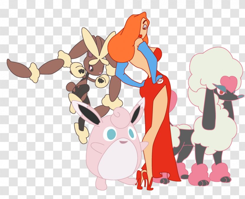 Jessica Rabbit Character Canidae Pokémon Dog - Silhouette Transparent PNG