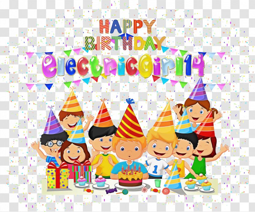 Party Hat - Text - Birthday Celebrating Transparent PNG