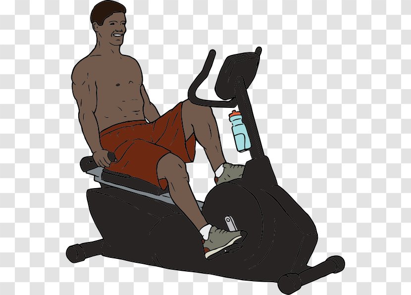 Exercise Bikes Physical Fitness Centre Bicycle Clip Art - Cartoon People Exercising Transparent PNG