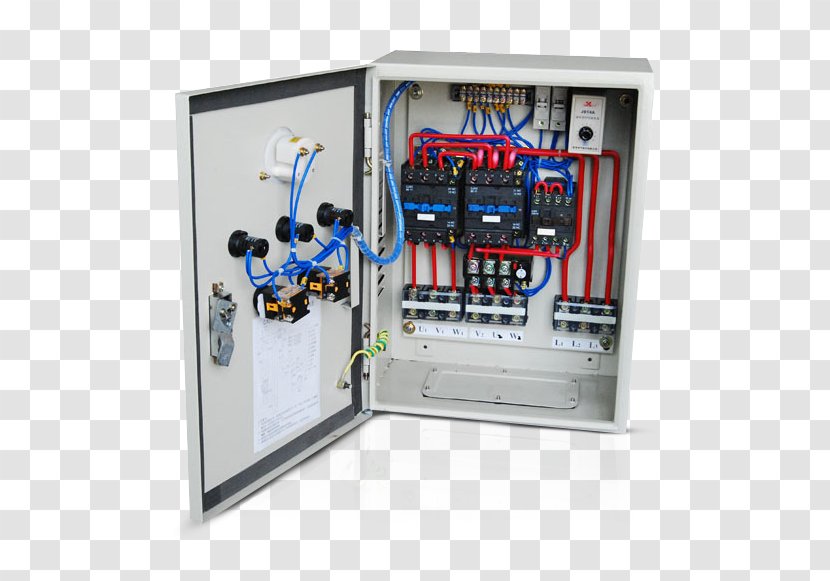 Y-Δ Transform Electric Motor Wiring Diagram Three-phase Power Starter - Electronic Component - Transformer Transparent PNG