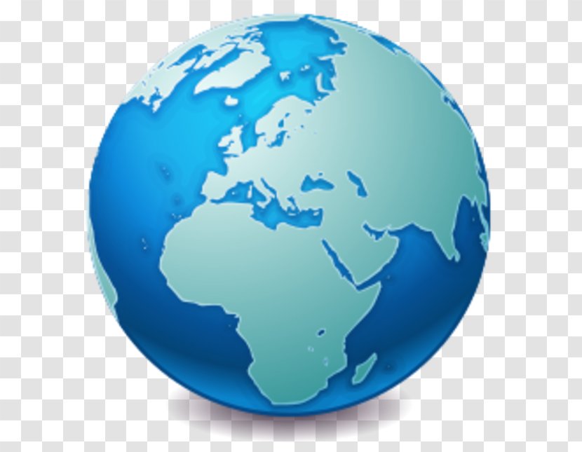 Globe World Map - Blue Bicycle Transparent PNG