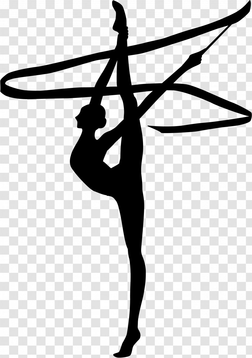 Rhythmic Gymnastics Artistic Silhouette Illustration At The 2019 Summer Universiade - Ballet - Athletic Dance Move Transparent PNG