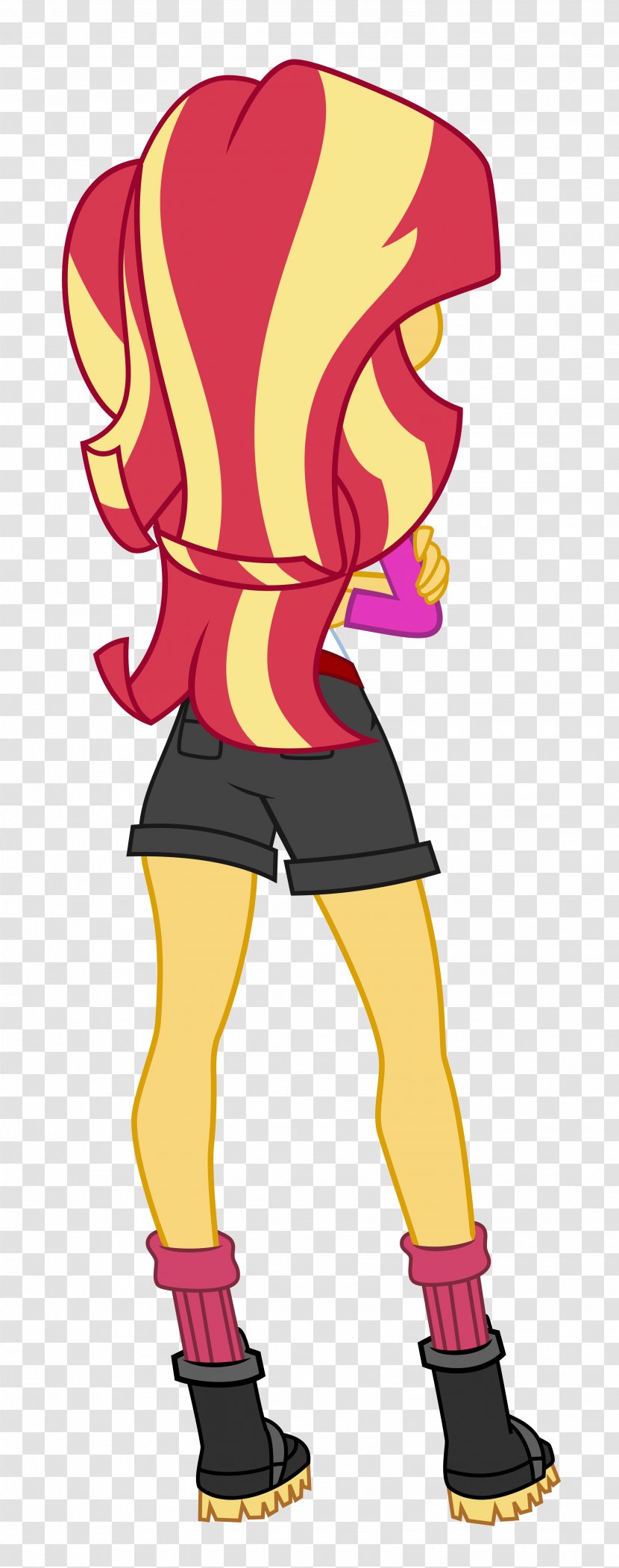 Sunset Shimmer DeviantArt Character - Cartoon - Cross Arm Transparent PNG