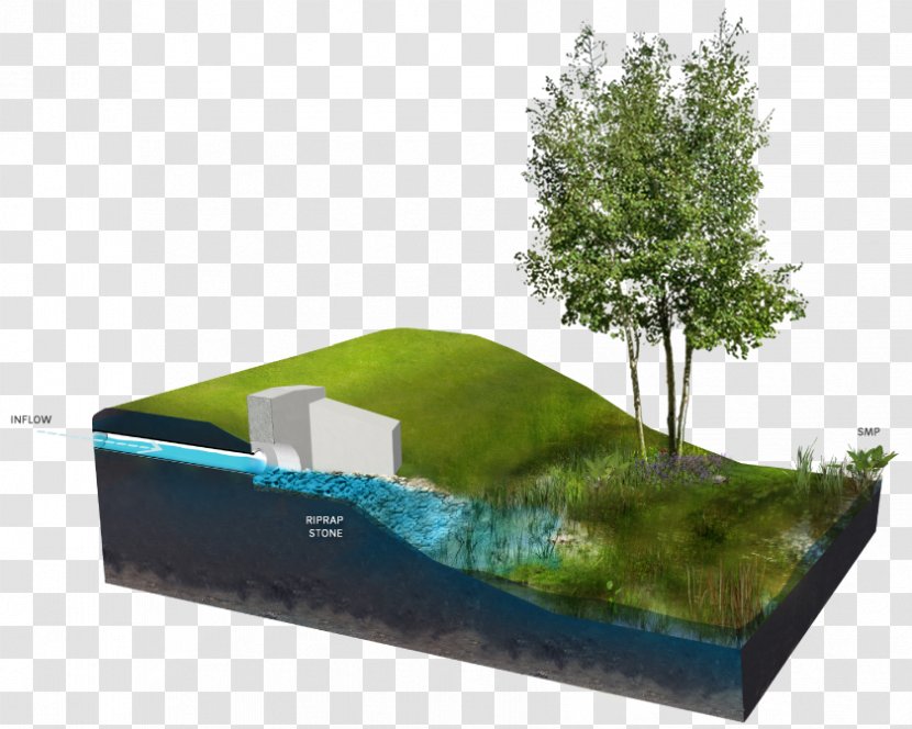 Stormwater Riprap Architectural Engineering Philadelphia Water Department Detention Basin - Grass Transparent PNG