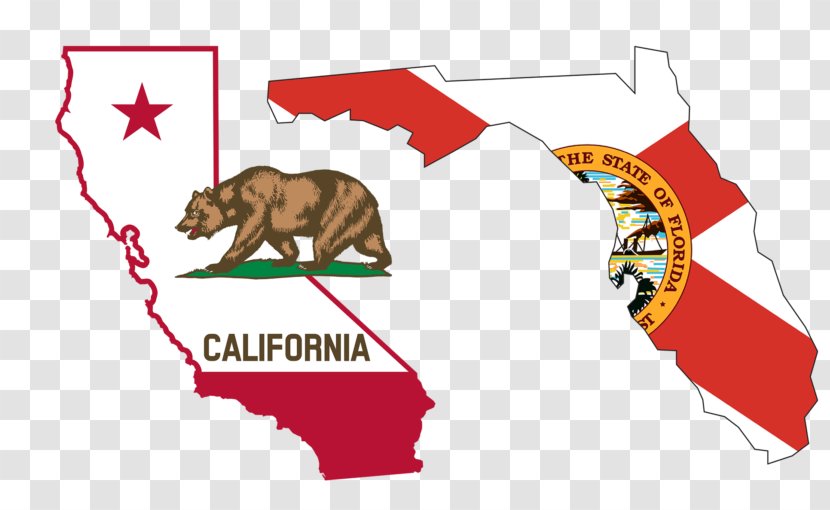 Flag Of California Republic Grizzly Bear Clip Art - Coconut Grove Transparent PNG