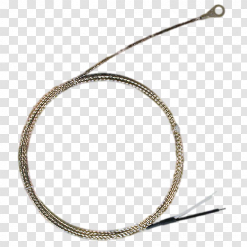 Thermocouple Temperature Sonda De Temperatura Thermometer Industry - Stainless Steel - Glass Fiber Transparent PNG