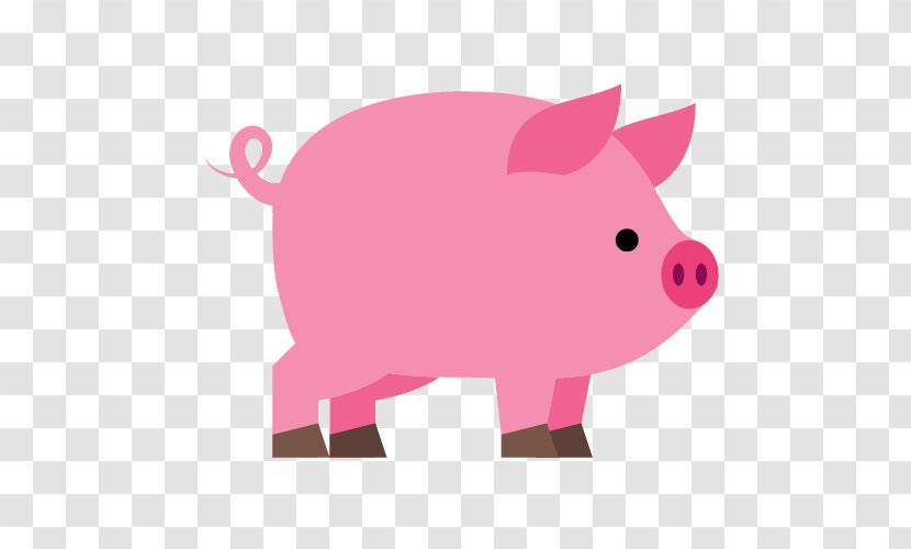 Domestic Pig Download Icon - Scalable Vector Graphics - Pink Transparent PNG