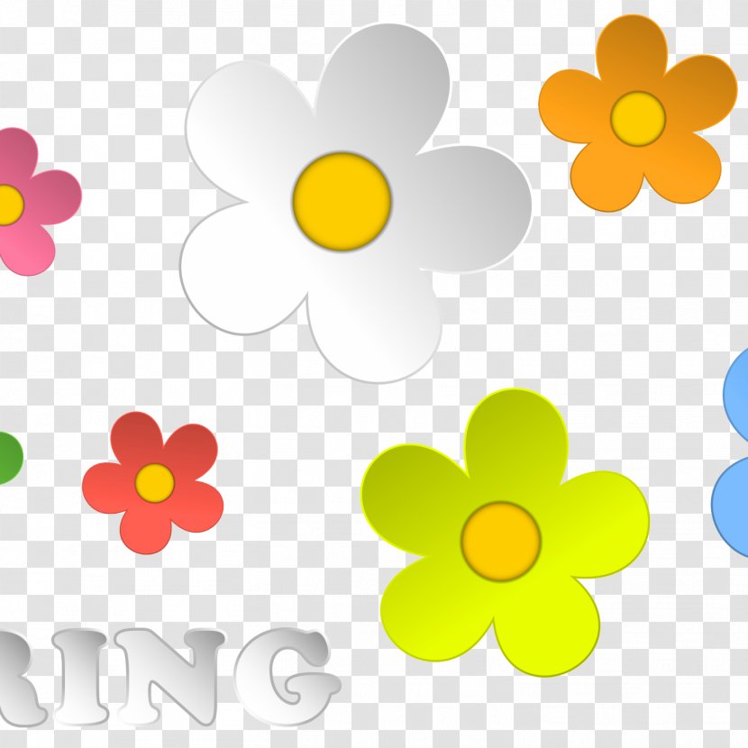 Flower Clip Art - Floral Design - Flowers Blooming In Spring Transparent PNG