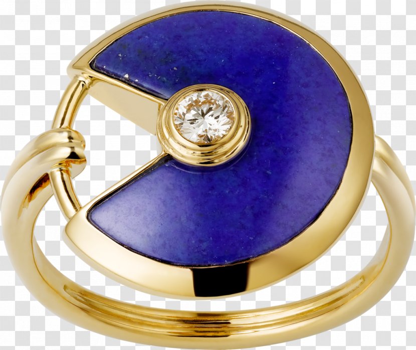 Jewellery Cartier Ring Amulet Gemstone - Lapis Lazuli - Gold Model Transparent PNG