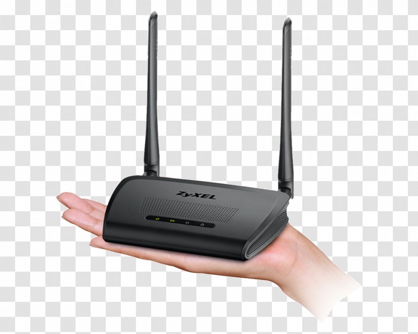 Wireless Access Points Router ZyXEL N300 300Mbit/s Black Netzwerk - Lan Transparent PNG