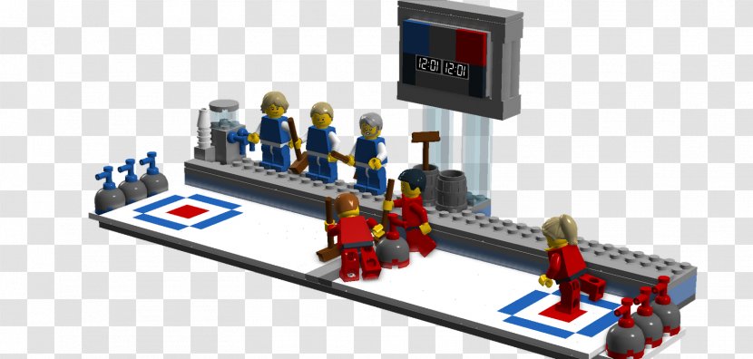 Lego Ideas Minifigure The Group Curling - Machine - Winter Olympic Games Transparent PNG