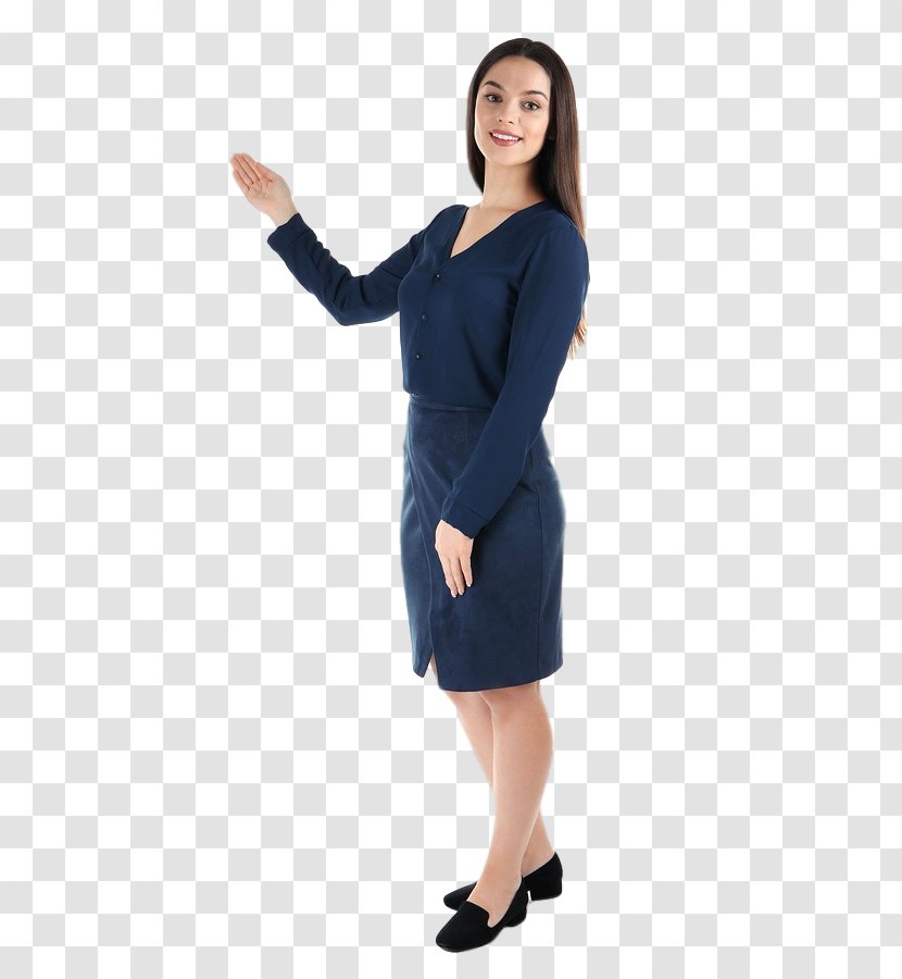 Sleeve Shoulder Dress Business - Gesture - Beatiful Transparent PNG
