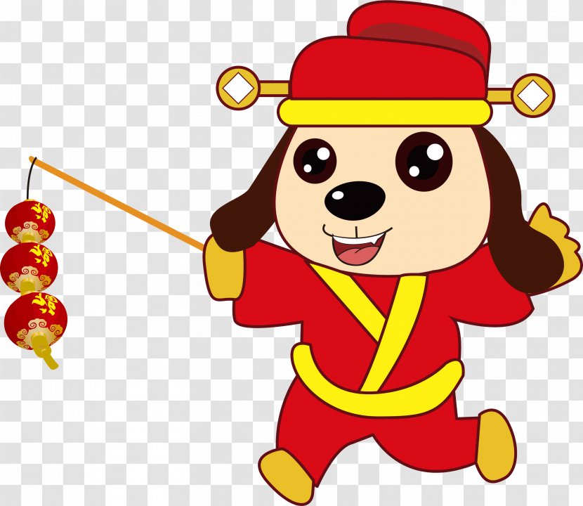 Dog Chinese New Year Puppy Vector Graphics Image - Cartoon Transparent PNG